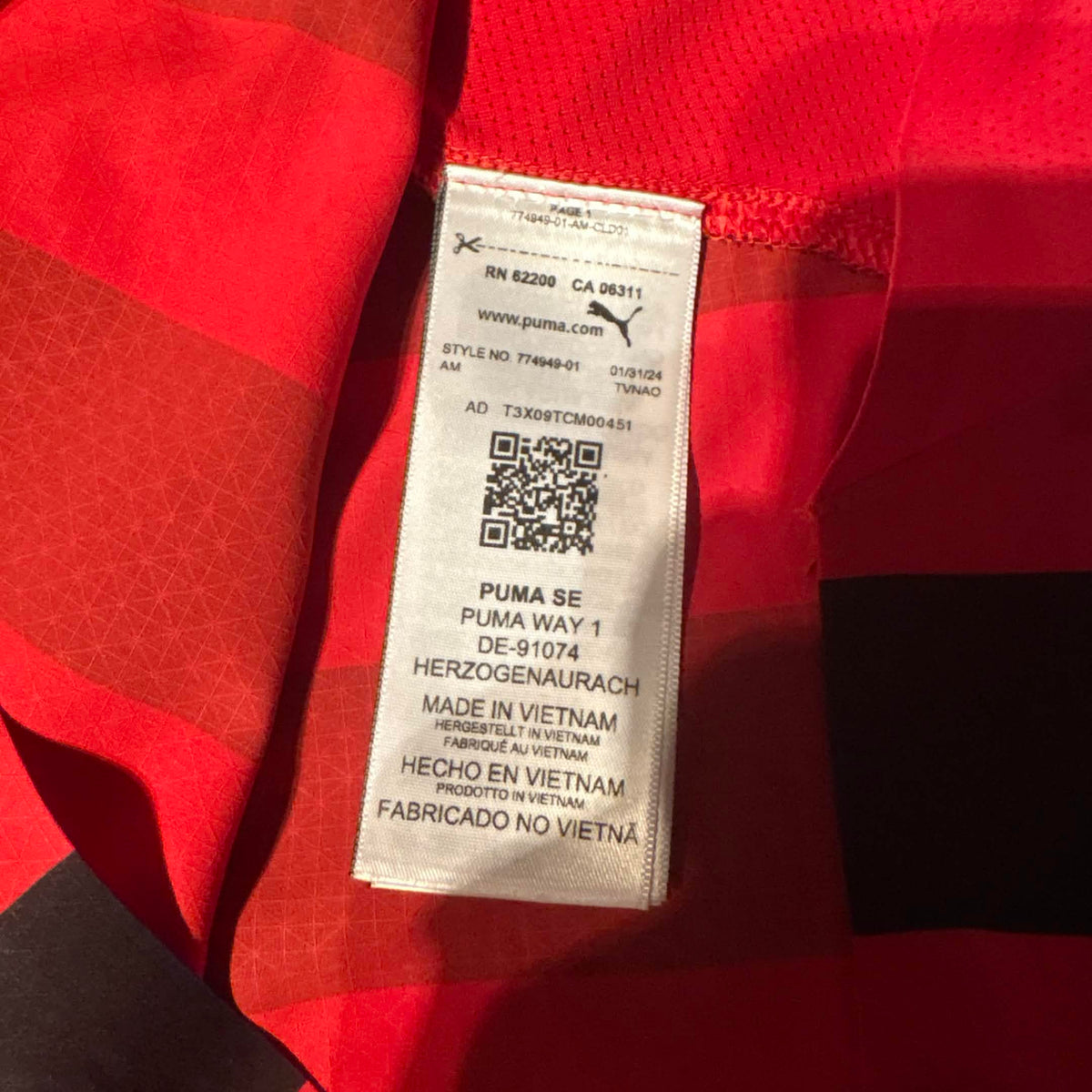 AC Milan 2024/25 Home Player Jersey Morata #7 – Size L