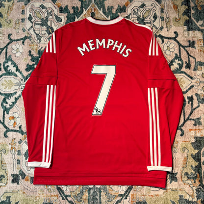Manchester United 2015/16 Home Long Sleeve Jersey – Memphis Depay #7