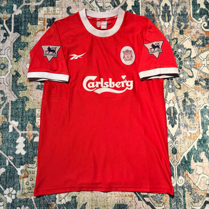 Liverpool 1998/2000 Home Jersey Berger #15 – Size 42/44 (L)