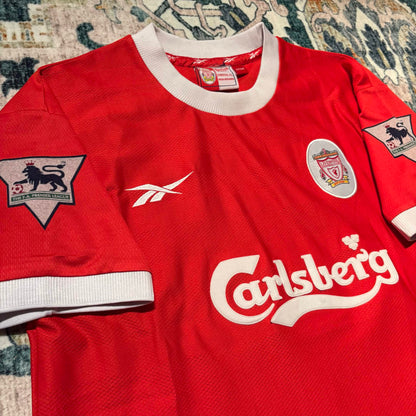 Liverpool 1998/2000 Home Jersey Berger #15 – Size 42/44 (L)